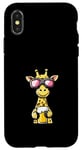 Coque pour iPhone X/XS Girafe de ski avec bière | Apres Ski Comic