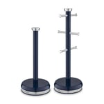 Tower Belle Mug Tree and Towel Pole Midnight Blue