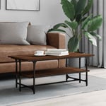 vidaXL Coffee Table Brown Oak 100x50x40 cm Engineered Wood NEW