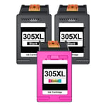 Kompatibel HP 305 XL combo pack 3 stk bläckpatron (54 ml)