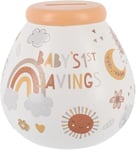 Pot Of Dreams Ceramic Money Pot Smash Money Box Savings Jar Baby - Baby's First Savings
