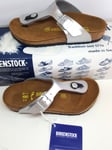 BIRKENSTOCK  GIZEH THONG SANDALS KIDS - SIZE UK 11.5-EU 30 -SILVER