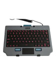 Gamber-Johnson LLC Rugged Lite - keyboard - with touchpad mouse buttons - AZERTY - French - Tastatur - Fransk - Grå