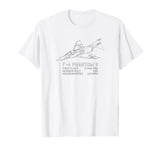 F-4 Phantom II American Jet Plane Infographic T-Shirt