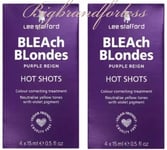 LEE STAFFORD BLEACH BLONDE PURPLE REIGN HOT SHOTS TREATMENT 15 ML X 8