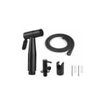 Douchette pour robinet Kit Douchette WC , Tuyau de 1,5 m et Support, Adaptateurs de G1/2 noir