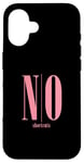 Coque pour iPhone 16 Rose Pink NO raccourcis Rose Graphic