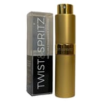 Twist & Spritz Perfume Atomiser 8ml Gold