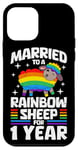 iPhone 12 mini 1 Year Married Gay Lesbian LGBTQ 1st Wedding Anniversary Case