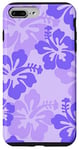 iPhone 7 Plus/8 Plus Cute Purple Hibiscus Tropical Floral Hawaiian Flowers Island Case