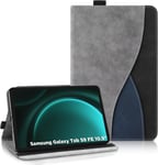 Étui Coque Pour Samsung Galaxy Tab S9 Fe 10.9 Pouces/ S9 2023 11 Pouces - Étui Housse De Protection Cuir Pu Avec Fonction Support/Portefeuille Coque Tablette Galaxy Tab S9 Fe (Gray)