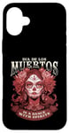 Coque pour iPhone 16 Plus De los Muertos Spritis Jour des morts Crâne Femme