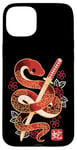 Coque pour iPhone 15 Plus Year of the snake chinese zodiac mignon kawaii snake 2025