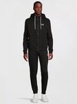 EA7 Emporio Armani Visibility Hooded Tracksuit - Black, Black, Size 3Xl, Men