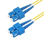 StarTech.com Câble Fibre Optique de 3m Monomode SC à SC (UPC) OS2, LSZH - Cordon de raccordement - mode unique SC/UPC (M) pour mode unique SC/UPC (M) - 3 m - 2 mm - fibre optique - duplex - 9 /...