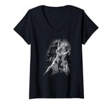 Womens Wall Climbing Woman Rock Climbing Art Outdoor Climbing Art V-Neck T-Shirt