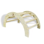 CCLIFE Arche de Escalade Montessori Grimpeur pour Enfants Aire de Jeux pour Bebe Bascule en Bois pour Enfants Triangle de Escalade balançoire dès 1 an