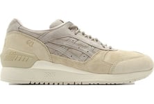 Junior Asics Gel Respector H6u1l 1515 Moon Rock Leather Lace Up Casual Trainers