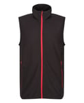 Gilet Sans Manches Polaire - Homme - Trf695 - Noir Et Rouge