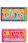 Tony’s Chocolonely milk chocolate chip cookie & sea salt caramel biscuit(each 6)