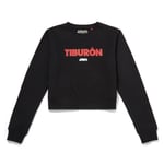 Global Legacy Jaws Tiburon Women's Cropped Sweatshirt - Black - XL