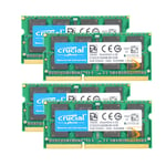 4pcs Crucial 8GB 2RX8 DDR3L 1600MHz PC3L-12800S 1.35V SODIMM Laptop Memory #$SDF