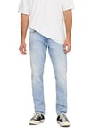 ONLY & SONS Mens Onsweft Reg. Light Blue 4873 Noos Jeans, Light Blue (Light Blue Denim), 34W / 32L UK