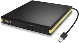 USB 3.0 External DVD Drive, Portable CD DVD Drive Player External CD Burner Rea