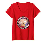 Womens Family Guy Stewie I Was Left Unsupervised V-Neck T-Shirt