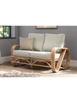 Desser Pretzel Rattan 2-Seater Sofa, Natural