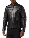 Schott NYC LCJOE Blouson, Noir (Black), Small (Taille fabricant: S) Homme