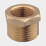 Guidi Förminskningsnippel Bushing, mässing, 1/8" G (BSP) (invändig) till 1/4" (utvändig)