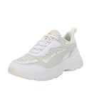 PUMA Women's Cassia Laser Cut Sneaker, White White-Pristine, 8.5 UK