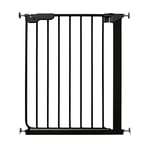 BabyDan Esbjerg, Extra Slim monté sur pression Stair Gate, 60,5-66 cm, barrière pour bébé/barrière de sécurité, Noir, Fabriqué au Danemark - (Pet Gate/Dog gate)