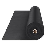 VEVOR Géotextile Non Tissé 1,2x30,5 m Toile de Paillage Anti-Mauvaises Herbes 271 g/m² Tissu d'Allée Perméable Résistant à la Déchirure pour Systèmes de Drainage, Aménagement Paysager, Couvre-sol Noir