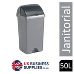 Addis Metallic Roll Top Bin 50 Litre Housewares Waste Disposal