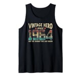 Vintage Hero Born 1964 The Journey Has Just Begun Birthday Tank Top