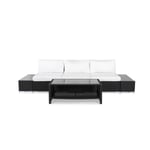 Comfort Garden Loungegrupp Bahamas 3-sits med Avslut och Bord Hylla Utomhus 1 m 613696