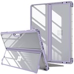 FINTIE Coque pour Microsoft Surface Pro 11 / Pro 10 / Pro 9 13 Pouces (2024/2022), Étui Rigide Housse Antichoc avec Protection pour Béquille, Compatible avec Clavier Type Cover, Lilas