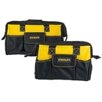 Stanley Tool Box Storage Chest Bags Black & Yellow Assorted Size 2Pk