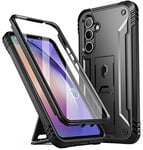 Poetic Revolution Coque Compatible avec Galaxy A54 5G (2023), Coque de Protection intégrale Robuste et résistante aux Chocs avec béquille, Protecteur d'écran intégré Fonctionne avec Identification