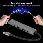 USB C Hub 4K HD Multimedia Interface Output PD Fast Charging Type C To 3.5mm QCS