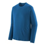 Patagonia L/S Cap Cool Merino Shirt - T-shirt homme Endless Blue L