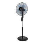 Swan SFA23010N 16 Inch Pedestal Fan Built-in Timer, Oscillation Function, Remote Controlled, 60W, Black