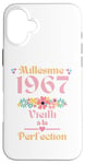 Coque pour iPhone 16 Plus 58 ans femme 1967 idée cadeau anniversaire drôle humour mam