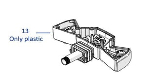 Plastique Inférieur Bumper Original Ambrogio Robot Twenty ZR