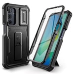 Samsung Galaxy A16 (4G/5G) Tech-Protect Kevlar Pro Hårdplast Skal med Skärmskydd & Kickstand - Svart