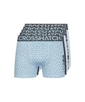 CrossHatch Lot de 5 boxers pour homme - Multicolores - Cadeau pour amis, petit ami ou mari. Les boxers sont disponibles dans les tailles S, M, L, XL, XXL, Bleu marine, XL