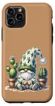 Coque pour iPhone 11 Pro Grumpy Cactus Dad Gnome With Succulent Pots For Cactus Lover