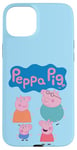 Coque pour iPhone 15 Plus Peppa Pig Cute Family Group Shot Logo